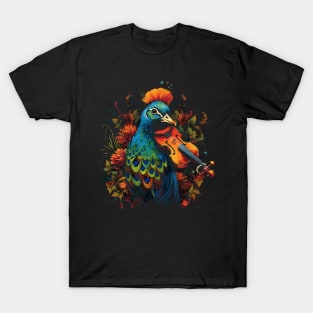 Pheasant Playing Violin T-Shirt